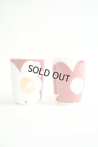 画像2: 【marimekko（マリメッコ）】Juhla Unikko コーヒーカップセット(ハンドルなし)【日本限定】