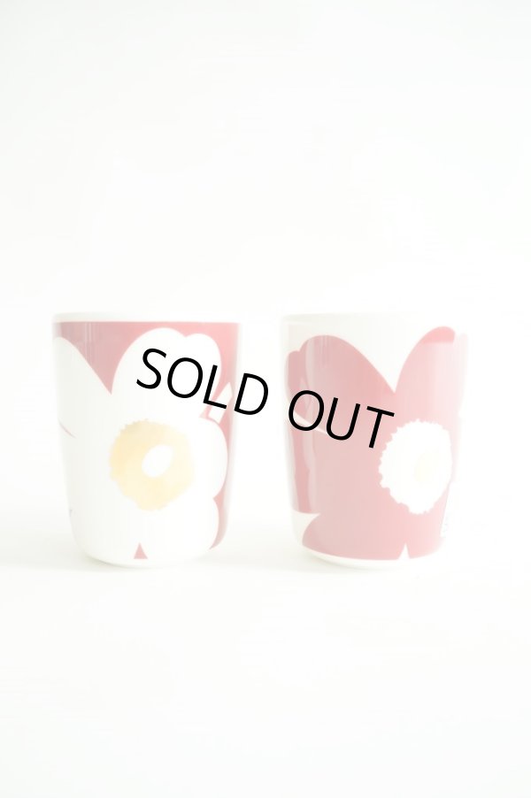 画像2: 【marimekko（マリメッコ）】Juhla Unikko コーヒーカップセット(ハンドルなし)【日本限定】
