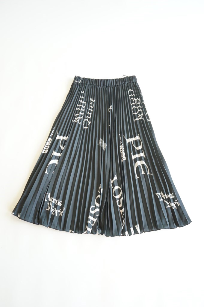 送料無料 THOMAS MAGPIE ロゴスカート logo pleated skirt